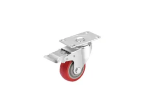 NIETZ Red PVC Swivel Castor Wheel