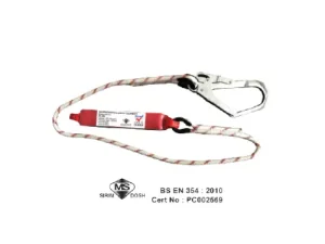 NIETZ 1.8M Lanyard with Big Steel Hook & Energy Absorber