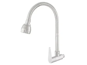 NIETZ SUS304 Flexi Spout Wall Sink Tap (BIG)