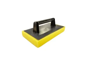 NIETZ Yellow Sponge Scrub with Plastic Handle