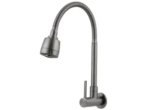 NIETZ Flexi Hose Kitchen Wall Sink Tap