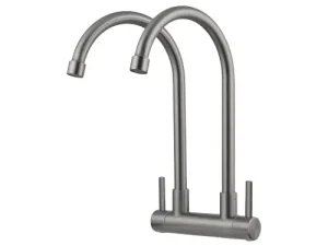 NIETZ Twins Spout Wall Sink Tap
