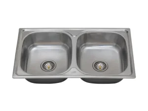 NIETZ Stainless Steel 2 Bowl Sink