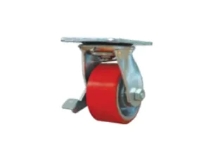 NIETZ PU Caster Swivel with Brake (Ball Bearing)