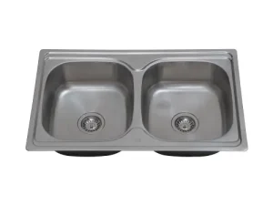 NIETZ Stainless Steel 2 Bowl Sink