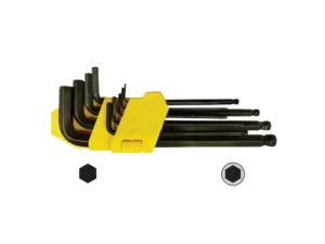 NIETZ 9pcs Long Ball Point Hex Wrench Set (Black)