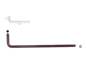 NIETZ Extra Long Tamper Tx Star Wrench S2 (Red)