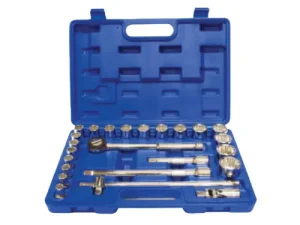 NIETZ 24 Pcs 1/2” Drive Socket Set Blow-Mould Case (6PT)