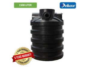 Deluxe PE Septic Tank 1500Liter 5PE Non SPAN Approved (Vertical Type)