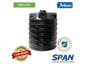 Deluxe PE Septic Tank 6500 Liter 21PE SPAN Approved (Vertical Type)