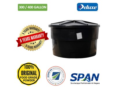 300/400 Gallon Deluxe Polyethylene Round type Water Tank